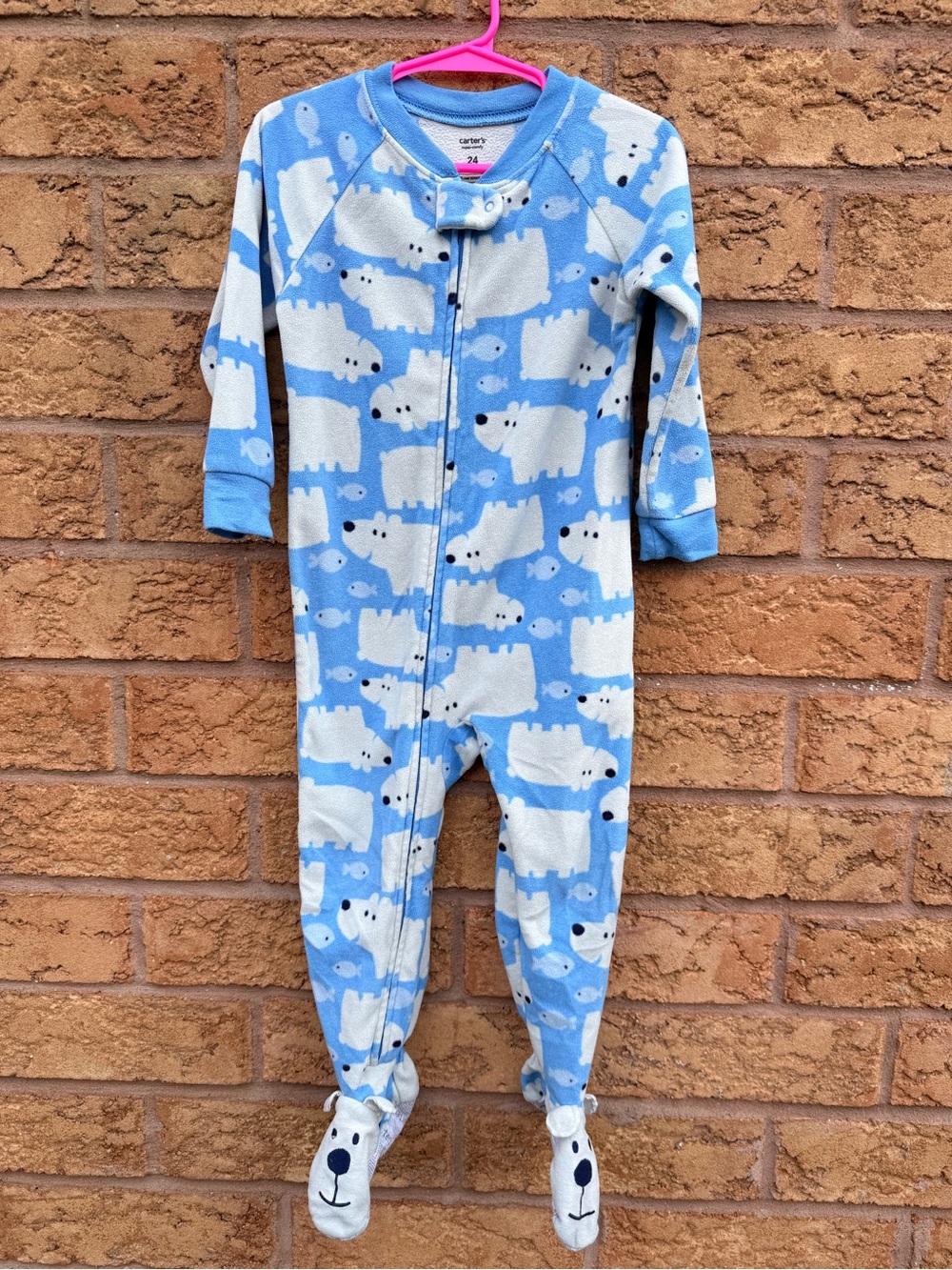 🌿10/$25 • Carters Polar Bear Fleece Footed Sleeper